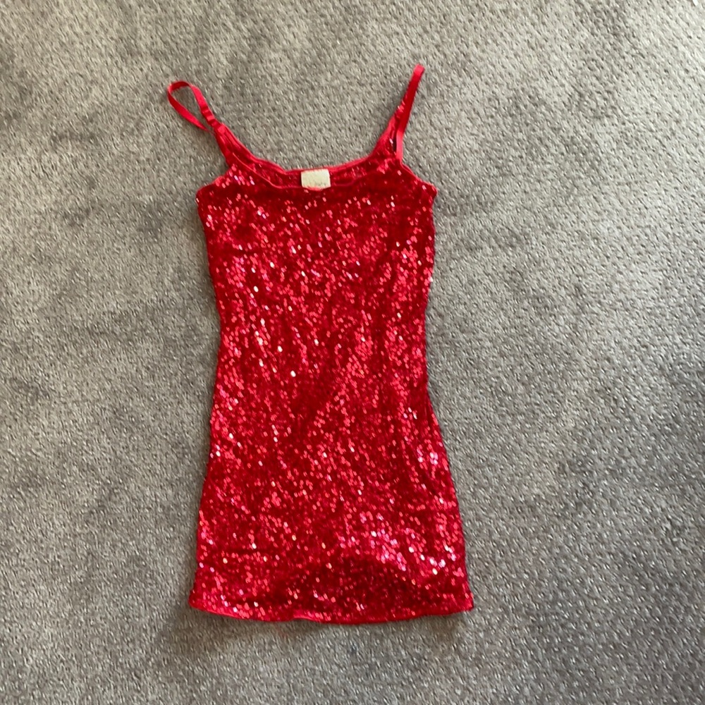 Daytrip sheer sequin cami